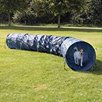 TRIXIE Túnel Agility- Nylon- ø60 cm- 5.00 m- Azul- Perro